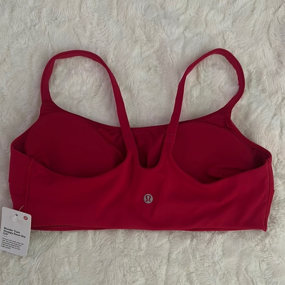 lululemon athletica Other - Lululemon Wunder Train Strappy Racer Bra C/D, Pink Dragonfruit, Size 10